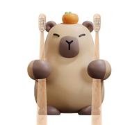 Porte-Brosse à Dents Mural,Organisateur pour brosses à Dents à Capbara | Crochet adhésif Mignon et esthétique pour Salle de Bain Douche Maison avec Montage Mural