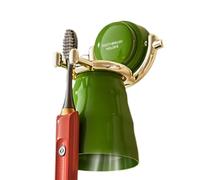 Porte-Brosse à Dents Mural Rangement adhésif sans perçage et Gain de Place | Rangement mural pour brosse à dents Pour Toilettes Maison Cabine Croisière Dortoir École Salle De Bain Vert