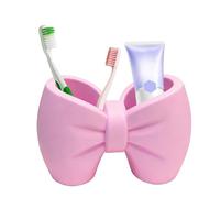 Porte-brosse à dents - Organisateur de brosse à dents avec nœud | Porte-brosse à dents mignon pour nettoyant du visage pour stylo, rasoir, nettoyant pour le visage, peigne, salle de bain, appartement