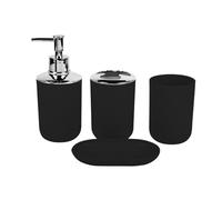 Porte-Brosse À Dents Plateau De Distributeur Savon Et Rangement Comptoir en Plastique Ensemble Salle Bain en Plastique pour Décors Modernes