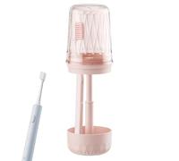 Porte-brosse à dents portable - Étui de voyage compact, étanche, léger, multifonction, pour les voyages, les vacances propres, l'organisation de salles de bain