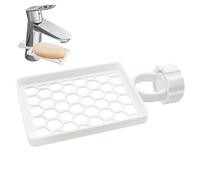 Porte-brosse à dents pour robinet, porte-brosse au-dessus du robinet - étagère égouttante pour maison, salle de bain, cuisine, garage, bureau, et espaces de travail