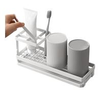 Porte-Brosse À Dents pour Salle De Bain Support de Rangement Métal