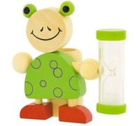Porte brosse à dents Sablier grenouille en bois pour Enfant