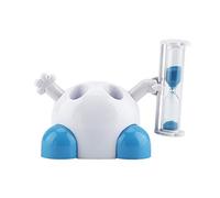 Porte-Brosse à Dents sablier Supports de Brosse À Dents DEnfants,Compte à rebours de 3 Minutes, décoration de Table en sablier sablier, Porte-Brosse à Dents sablier pour Enfants Mignons(Bleu)