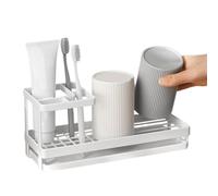 Porte-Brosse à Dents Salle de Bain Support de Rangement en métal