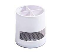 Porte-brosse à dents, ventilé, résistant à la moisissure, petit support de brosse à dents robuste pour un rangement facile de la salle de bain (blanc)
