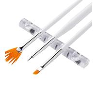 Porte-brosse à ongles - Acrylique 8 cm, support de gel à cinq fentes