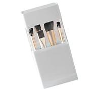 Porte-Brosse de Maquillage, Organisateur de Grande capacité, Porte-Brosse Cosmétique avec Couvercle Transparent pour Pinceaux de Maquillage, Crayons à Sourcils (White)