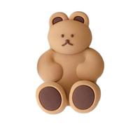 Porte-brosse en forme d'ours de dessin animé - Crochet de serviette en forme d'ours avec ventouse | Crochet magnétique en forme d'ours mignon, facile à installer et accessoires de suspension pour