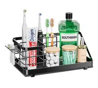 Porte-brosses à Dents à séchage instantané - Comptoir de Salle de Bain/Support Mural pour Brosse à Dents électrique - Support pour tête de Brosse à Dents et Dentifrice - Organiseur de comptoir de