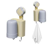 Porte-brosses à Dents pour Salle de Bain | Porte-gobelet à Ventouse | Organisateur de Brosse à Dents sans Danger pour hôtel, dortoir, Salle de Bain familiale, Maison d'hôtes