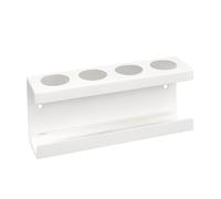 Porte-brosses à dents pour salle de bain | Support mural adhésif ABS à 4 fentes avec base de diatomite | Organiseur de brosse à dents peu encombrant | Pour dentifrice, douche, maison, appartement