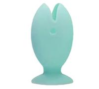 Porte-brosses à dents pour salles de bains - Étui en silicone souple en forme de poisson | Couvercle de protection inférieur à ventouse innovant | Support d'hygiène pour la maison, l'hôtel et l'auberg