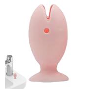 Porte-brosses à dents pour salles de bains - Étui en silicone souple en forme de poisson | Couvercle de protection inférieur à ventouse innovant | Support d'hygiène pour la maison, l'hôtel et l'auberg