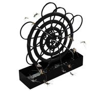 Porte-Brûleur D'encens à Bobine, Anti Moustique Suspendu Coil Holder en Métal, Support Serpentin Anti-Moustiques Fer, Porte Anti-Moustique pour l'Intérieur l'Extérieur
