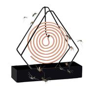 Porte-Brûleur D'encens à Bobine, Anti Moustique Suspendu Coil Holder en Métal, Support Serpentin Anti-Moustiques Fer, Porte Anti-Moustique pour l'Intérieur l'Extérieur