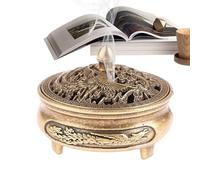 Porte-brûleur d'encens, Porte-encens en Bobine métallique élégant, brûleur de cône d'encens, Porte-bâton d'encens pour cônes d'encens, bâtons de bobines, Porte-brûleur d'encens pour bâtons