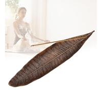 Porte Bruleur Encens Porte Encens Baton Support Encens Porte-Encens, Support D’Encens Métallique en Forme de Feuille Brûleur D'Encens Cone D'encens pour Maison, Bureau, Yoga, Méditation
