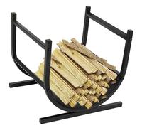 Porte-bûche en forme de U en U, dispose d'une base solide pour éviter le changement; Parfait pour organiser les journaux par cheminée intérieure ou foyer extérieur