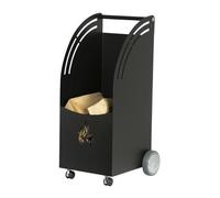 Porte-bûches à roulettes Brenor Edilinox - Coloris Noir