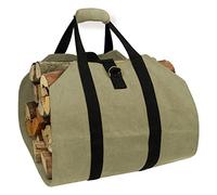 Porte-bûches avec poignées - Grand Transport pour bûches - avec poignées - Ceinture sécurité pour Le Camping - Bois Chauffage en intérieur Povanjer