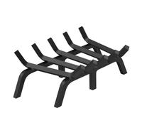 Porte bûches de cheminée - VEVOR - 610 mm avec 6 pieds de support, barres en acier massif revêtement en poudre 19 mm