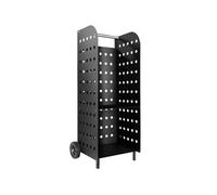 Porte bûches en acier noir