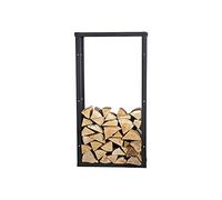 Porte-bûches en panier en bois 100 x 60 cm avec support Cheminée bois bois de chauffage Étagère en bois