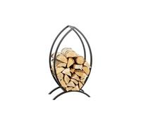 Porte-bûches poisson design en acier 90 cm