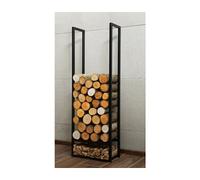 Porte bûches rectangulaire ATOS en acier noir 120x40x20cm