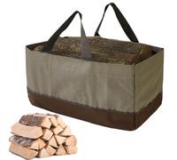 Porte-Bûches,Sangle de Rangement pour Bûches avec Poignée | Sac de Transport en Tissu Oxford Imperméable pour Bois - Pour Cheminée Camping Chalet Extérieur Intérieur Légumes