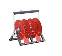 Porte-câbles à axe unique, distributeur de fils à roulettes portable, solution de stockage de qualité industrielle commerciale pour la gestion des fils électriques et des câbles