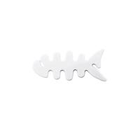 Porte-câbles / Organisateur compact en forme d'arête de poisson - Blanc KP32970