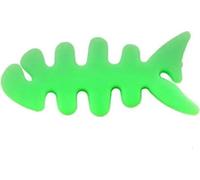Porte-câbles / Organisateur compact en forme d'arête de poisson - Vert KP35319