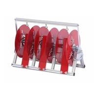 Porte-câbles pliable robuste à axe unique - Support de bobine industriel et agricole pour fil et tuyau jusqu'à 24,9 cm de diamètre - Design durable à 3 volumes