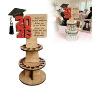 Porte-cadeau pour remise de diplôme 2026, cartes de vœux originales avec compartiment pour argent, double étage avec 25 compartiments pour l'argent liquide, félicitations, accessoire de fête de remise