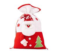 Porte-cadeaux de Noël portable sur le thème du Père Noël fabriqué avec des matériaux de tricot robustes pour l'organisation quotidienne de tous les âges