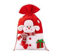 Porte-cadeaux de Noël portable sur le thème du Père Noël fabriqué avec des matériaux de tricot robustes pour l'organisation quotidienne de tous les âges