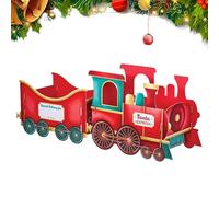 Porte-Cadeaux De Train De Noël, Porte-Bonbons en Train De Noël, Décoration De Conteneurs De Grands Compartiments Festifs, Organisateur De Rangement De Bonbons De Vacances, Jolie Décoration du Matin
