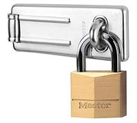 Master Lock - Porte-cadenas acier brossé 89 mm