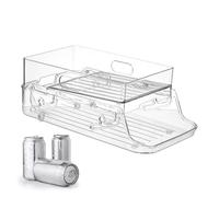 Porte-canettes De Boisson - Rangement Automatique À 2 Couches | Récipient À Boissons De Grande Capacité, Pour Réfrigérateur, Garde-manger, Armoire, Gain De Place, Caddie À Soda À Plusieurs Niveaux, Or