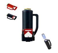 Porte-canettes double tactique, refroidisseur de canettes 3D imprimé pour deux canettes de 35 vec poignée et fentes EDC, manchon isotherme pour bière et soda, organiseur rapide (Black)