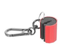 Porte-Canne à Pêche à Pince en Alliage D’Aluminium Rouge | Fixation à Crochet, Design Suspendu, Utilisation sans Mains, Rangement Compact, pour Pêcheurs du Bord et Sorties Mer
