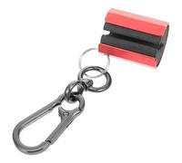 Porte-Canne à Pêche Suspendu en Alliage D'aluminium, Noir et Rouge | Clip Portable pour Canne à Pêche, Fixation Pratique, Utilisation les Mains, Rangement Facile, Pêche en Mer