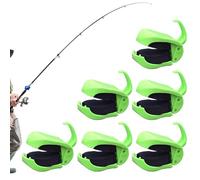 Porte-Canne Multifonctionnel,Lot de 6 Accessibles Réutilisables Antidérapables pour Mouche | Support de Canne à Pêche,pour Vacances Anniversaire Rivière Lac Eau Peu Profonde Jig Traîne Lancer