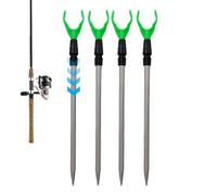 Porte-Canne Pour La Pêche Du Bord Kit 4 Accessoires Pêche Télescopiques