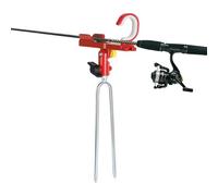 Porte-cannes à pêche - Porte-cannes à pêche réglable de 5,39 x 14,57 pouces Support de montage pour canne à pêche avec piquets pour sol, pour utilisation sur ponton, quai, kayak, surf, plage