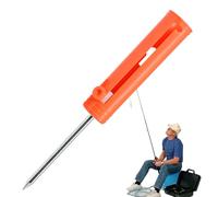 Porte-Cannes De Pêche pour Terrain - Support de Canne à Pêche Réglable pour Berge - Support Ajustable Portable avec Rack pour Côtes Sableuses en Extérieur
