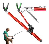Porte-Cannes pour Pêche sur Berge | Support Réglable en Acier Inoxydable pour Canne à Pêche - Accessoires de pour Littoral Mer Lac Glace Quai Extérieur